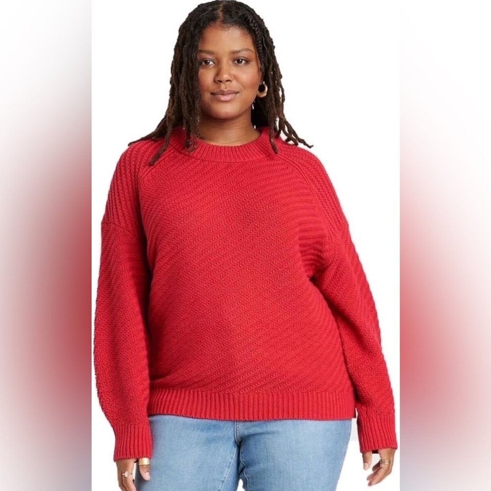 Universal Thread Burgundy Sweater - Picture 1 of 8